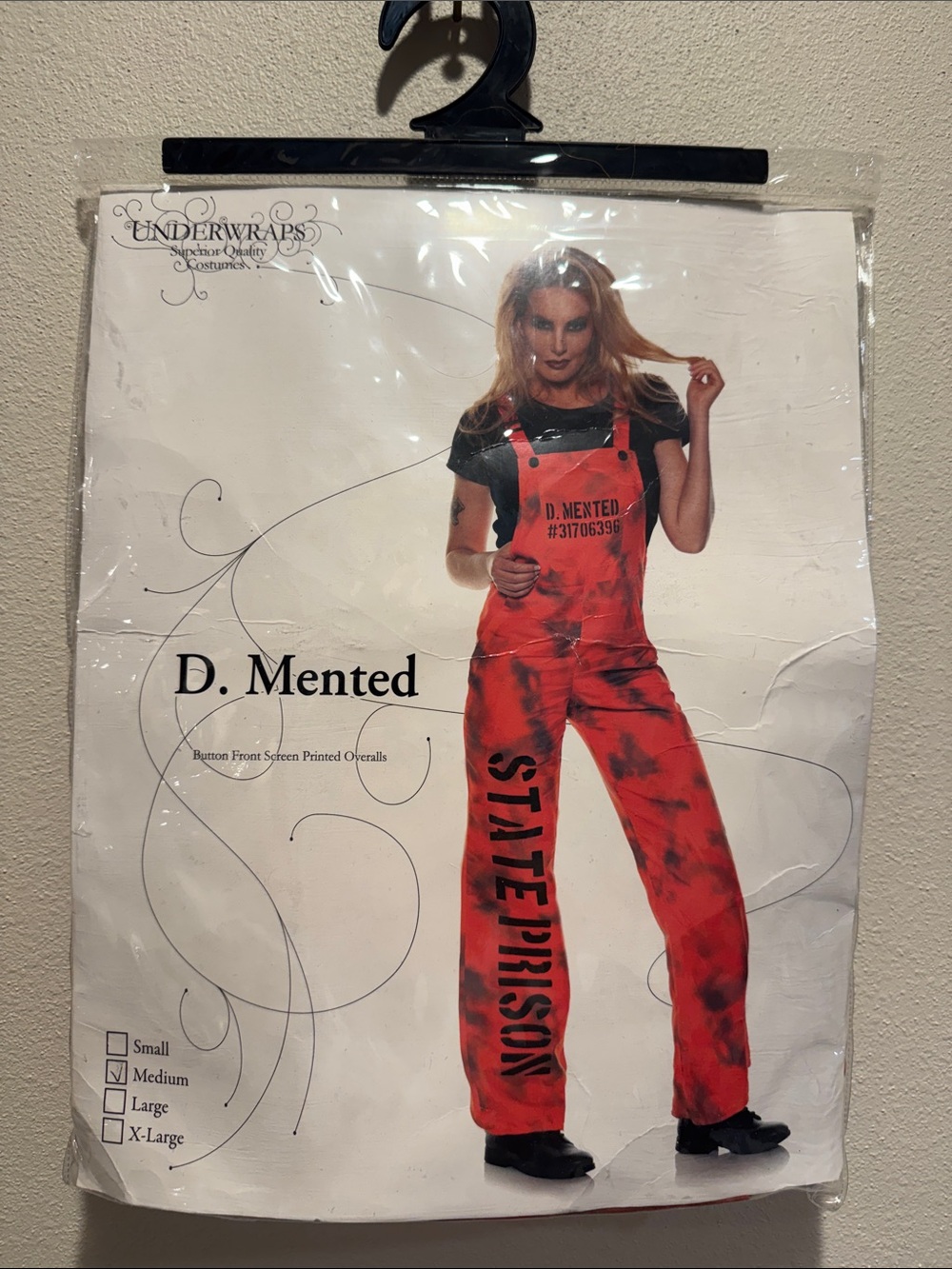 Women's Tie-Dye Prison Overalls Halloween